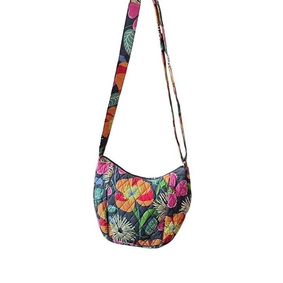 Vera Bradley Clare Jazzy Blooms Handbag Purse Retired pattern - Picture 3 of 10